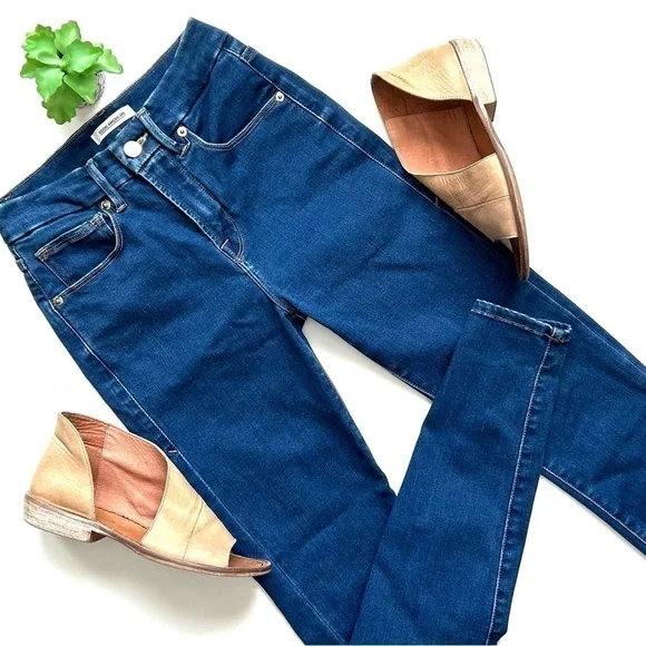 Good American Good Legs Skinny Jeans High Rise Dark Wash Size 2 / 26 - Picture 2 of 9